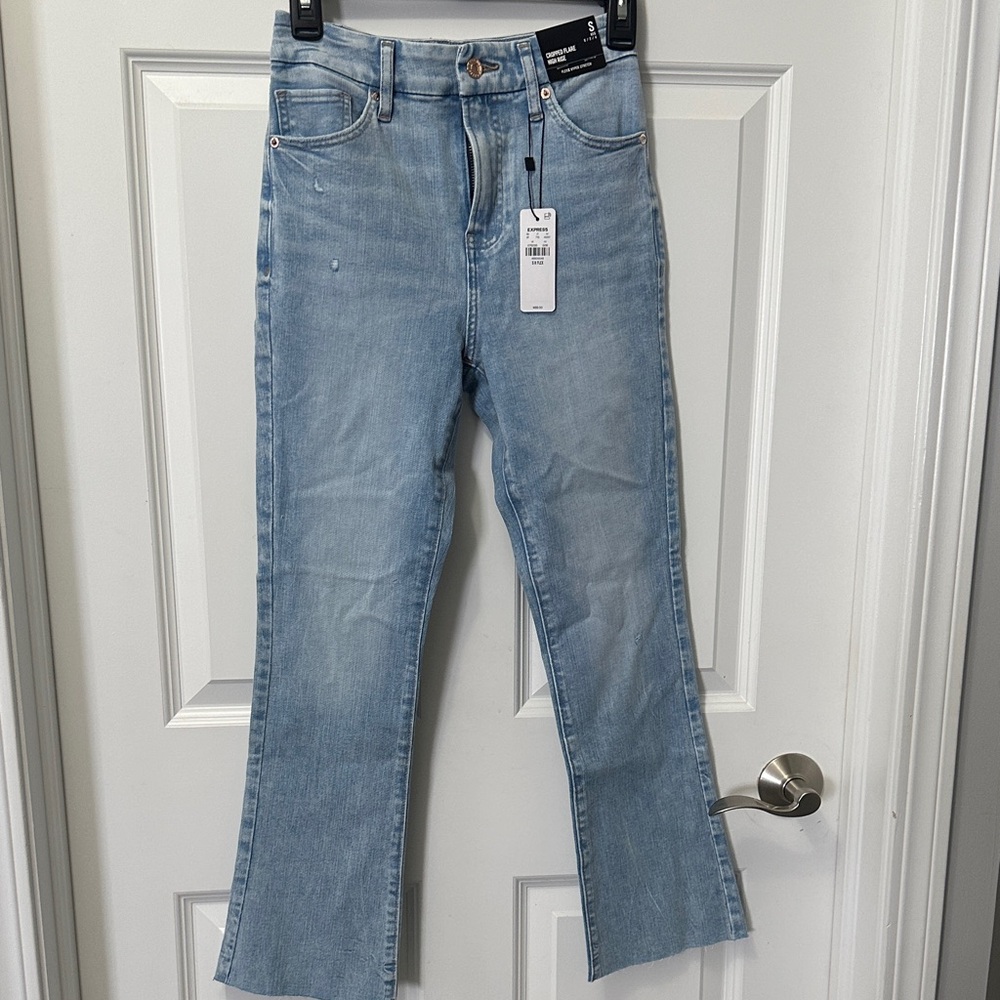 Express Women's Flare Light Blue Jeans